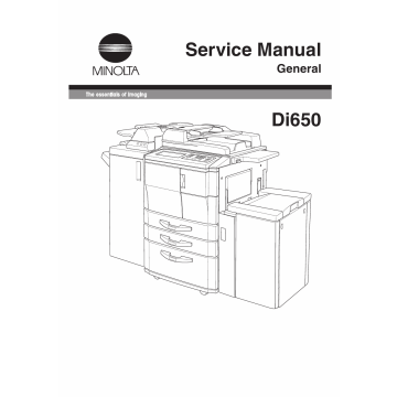 Konica-Minolta MINOLTA Di650 GENERAL Service Manual