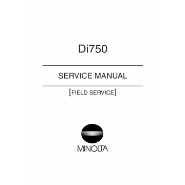 Konica-Minolta MINOLTA Di750 FIELD-SERVICE Service Manual