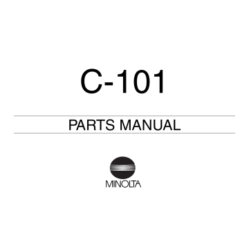 Konica-Minolta Options C-101 Parts Manual