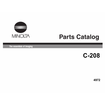 Konica-Minolta Options C-208 Parts Manual