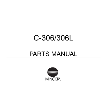 Konica-Minolta Options C-306 306L Parts Manual