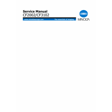 Konica-Minolta Options CF3102 CF2002 Service Manual