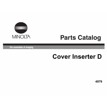 Konica-Minolta Options Cover-Inserter-D Parts Manual