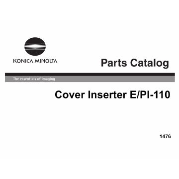 Konica-Minolta Options Cover-Inserter-E Parts Manual