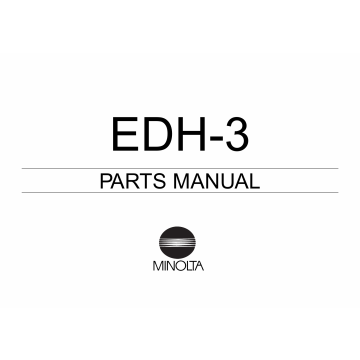Konica-Minolta Options EDH-3 Parts Manual