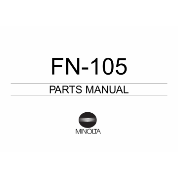 Konica-Minolta Options FN-105 Parts Manual