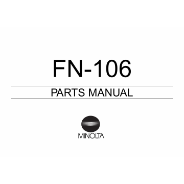 Konica-Minolta Options FN-106 Parts Manual