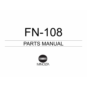 Konica-Minolta Options FN-108 Parts Manual
