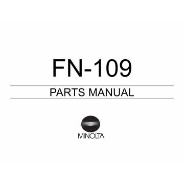 Konica-Minolta Options FN-109 Parts Manual