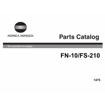 Konica-Minolta Options FN-10 210 Parts Manual