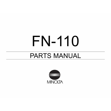 Konica-Minolta Options FN-110 Parts Manual