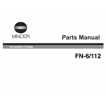 Konica-Minolta Options FN-6 Parts Manual