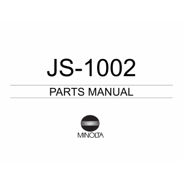 Konica-Minolta Options JS-1002 Parts Manual