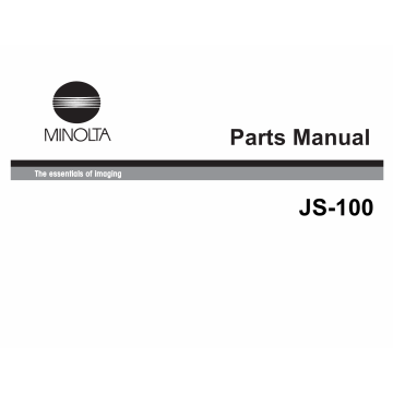 Konica-Minolta Options JS-100 Parts Manual