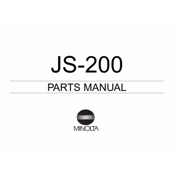 Konica-Minolta Options JS-200 Parts Manual
