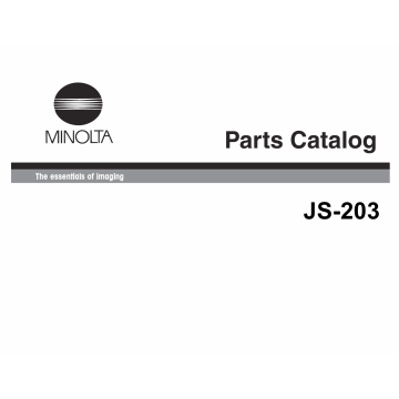 Konica-Minolta Options JS-203 Parts Manual