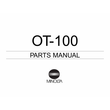 Konica-Minolta Options OT-100 Parts Manual