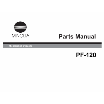 Konica-Minolta Options PF-120 Parts Manual