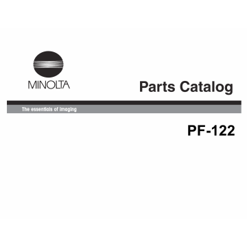 Konica-Minolta Options PF-122 Parts Manual