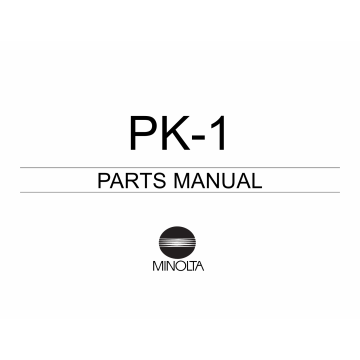 Konica-Minolta Options PK-1 Parts Manual