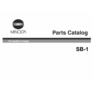 Konica-Minolta Options SB-1 Parts Manual