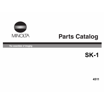 Konica-Minolta Options SK-1 4511 Parts Manual