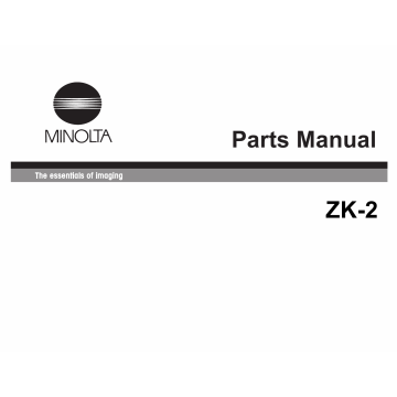 Konica-Minolta Options ZK-2 Parts Manual