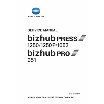 Konica-Minolta bizhub-PRESS 1052 1250 1250P Service Manual
