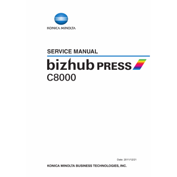 Konica-Minolta bizhub-PRESS C8000 FIELD-SERVICE Service Manual