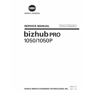Konica-Minolta bizhub-PRO 1050 1050P THEORY-OPERATION Service Manual