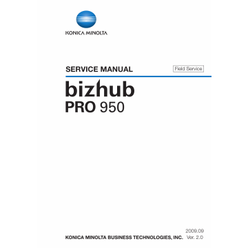 Konica-Minolta bizhub-PRO 950 FIELD-SERVICE Service Manual