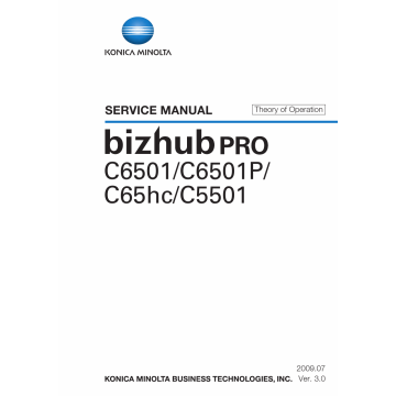 Konica-Minolta bizhub-PRO C6501 C6501P C65hc C5501 THEORY-OPERATION Service Manual