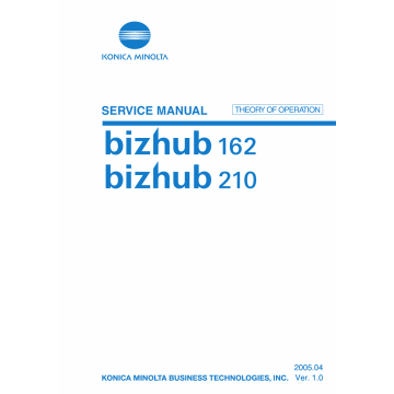 Konica-Minolta bizhub 162 210 THEORY-OPERATION Service Manual