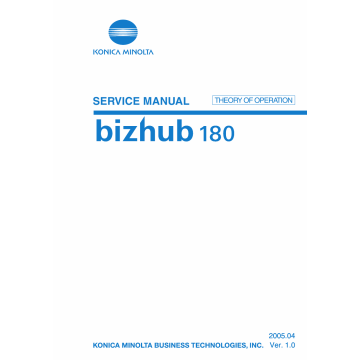 Konica-Minolta bizhub 180 THEORY-OPERATION Service Manual
