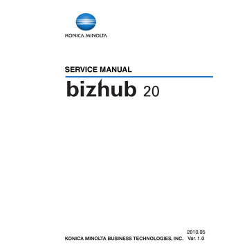 Konica-Minolta bizhub 20 Service Manual