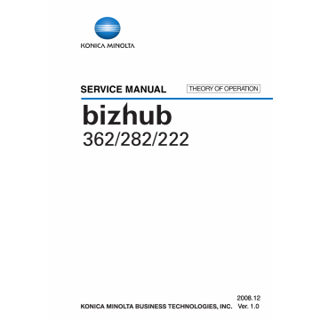 Konica-Minolta bizhub 222 282 362 THEORY-OPERATION Service Manual