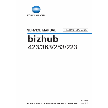 Konica-Minolta bizhub 223 283 363 423 THEORY-OPERATION Service Manual