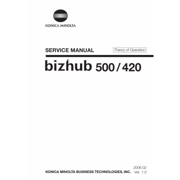 Konica-Minolta bizhub 420 500 THEORY-OPERATION Service Manual