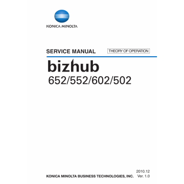 Konica-Minolta bizhub 502 552 602 652 THEORY-OPERATION Service Manual