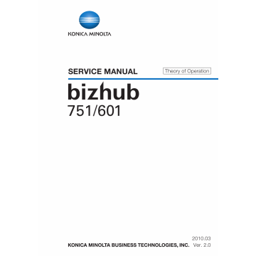 Konica-Minolta bizhub 601 751 THEORY-OPERATION Service Manual