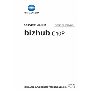 Konica-Minolta bizhub C10P THEORY-OPERATION Service Manual