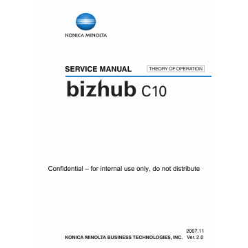 Konica-Minolta bizhub C10 THEORY-OPERATION Service Manual