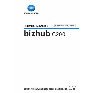 Konica-Minolta bizhub C200 THEORY-OPERATION Service Manual