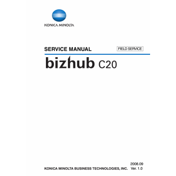 Konica-Minolta bizhub C20 FIELD-SERVICE Service Manual