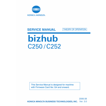 Konica-Minolta bizhub C250 C252 THEORY-OPERATION Service Manual