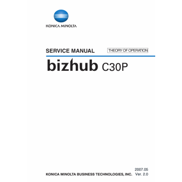 Konica-Minolta bizhub C30P THEORY-OPERATION Service Manual