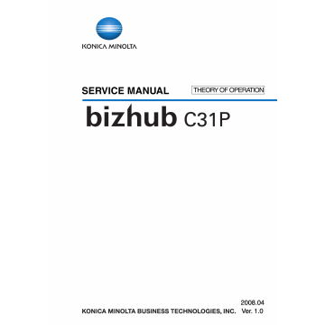 Konica-Minolta bizhub C31 THEORY-OPERATION Service Manual