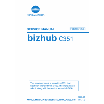 Konica-Minolta bizhub C351 FIELD-SERVICE Service Manual