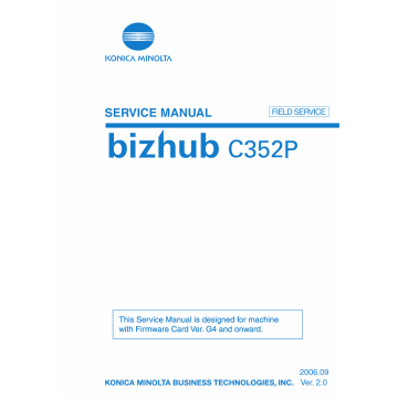 Konica-Minolta bizhub C352P FIELD-SERVICE Service Manual