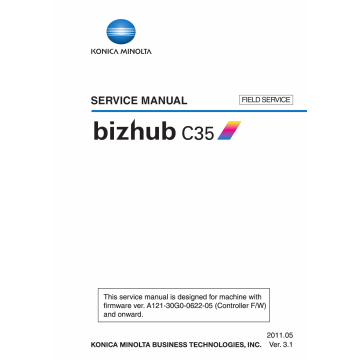 Konica-Minolta bizhub C35 FIELD-SERVICE Service Manual